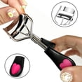 thumbnail image 3 of Rizador de Pestañas Yuxing Acero Inoxidable 2 Piezas Negro Rosa Claro, 3 of 5