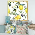 thumbnail image 3 of Designart 'Olive and Lemon Branches II' Tropical Framed Art Print, 3 of 4