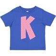 thumbnail image 3 of Inktastic Pink and White Polka Dots Letter K Boys or Girls Toddler T-Shirt, 3 of 5