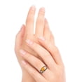 thumbnail image 5 of Diamond-Capitals 2.50 Carat Elegant Round Cut Citrine & Black Onyx Gemstone Bridal Ring for Ladies Solid 18K Rose Gold Size 10, 5 of 8