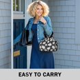 thumbnail image 6 of Pioneer Flower Floral Print Pattern Drawstring Lunch Bag Women - Drawstring Lunch Bag Insulated for Work Office - Stain-Resistant Large Lunchbags for Women with Multi-Pockets, 6 of 6