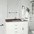 thumbnail image 6 of Design House Kelton 4-Piece Bath Accessory Hardware Set, Matte Black/Satin Gold, 6 of 14