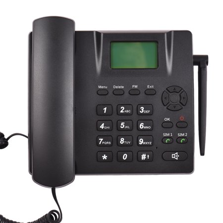 Telephone set,850/900/1800/1900mhz Dual Sim With Sms Funtion Dual Sim Antenna Radio Set Clock Sms With Antenna Radio Alarm Landline Support 6 Alarm Clock Support 850/900/1800/1900mhz