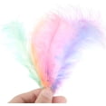 thumbnail image 2 of 400 Pieces 4 Styles Colorful Marabou Feathers, Goose Feathers in Bright Colors for DIY Craft Dream Catchers Wedding Home Party Decorations, 2 of 7