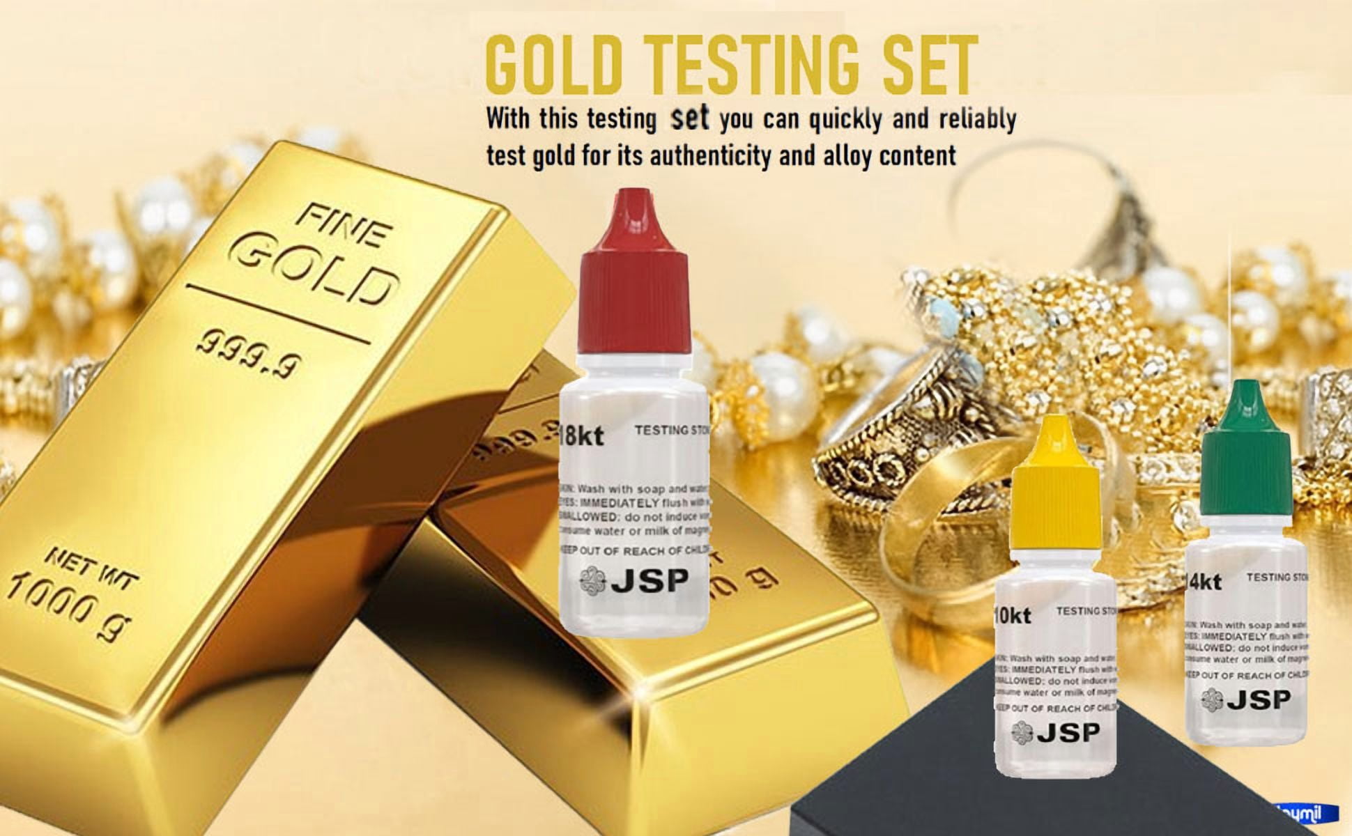 Fresh Gold 5Testing Jewelry Kit 10K 14K 18K With Stone & Neutralizer