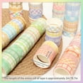 thumbnail image 2 of 60 Rolls Boxed 15mm Grid Washi Tape Set, Self-Adhesive Decorative Colored Plaid Masking Tape for Painting, DIY Art Crafts, Gift Wrapping, Scrapbook Supplies, 2 of 11