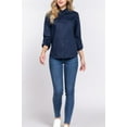 thumbnail image 3 of Women's 3/4 Roll up sleeve side rib panel stretch shirt, 3 of 3