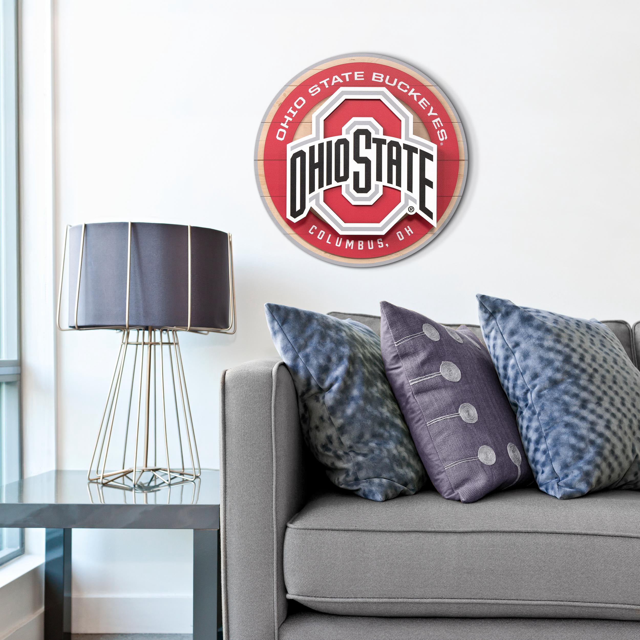 YouTheFan NCAA Ohio State Buckeyes 3DX Circle Wall Art