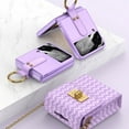 thumbnail image 5 of Decase for Samsung Galaxy Z Flip5 Wallet Case,Weave Texture Leather Mini Crossbody Shoulder Bag Case Shockproof Ring Holder Stand Fashion Anti-Drop Case Cover for Samsung Galaxy Z Flip 5 ,Pink, 5 of 9