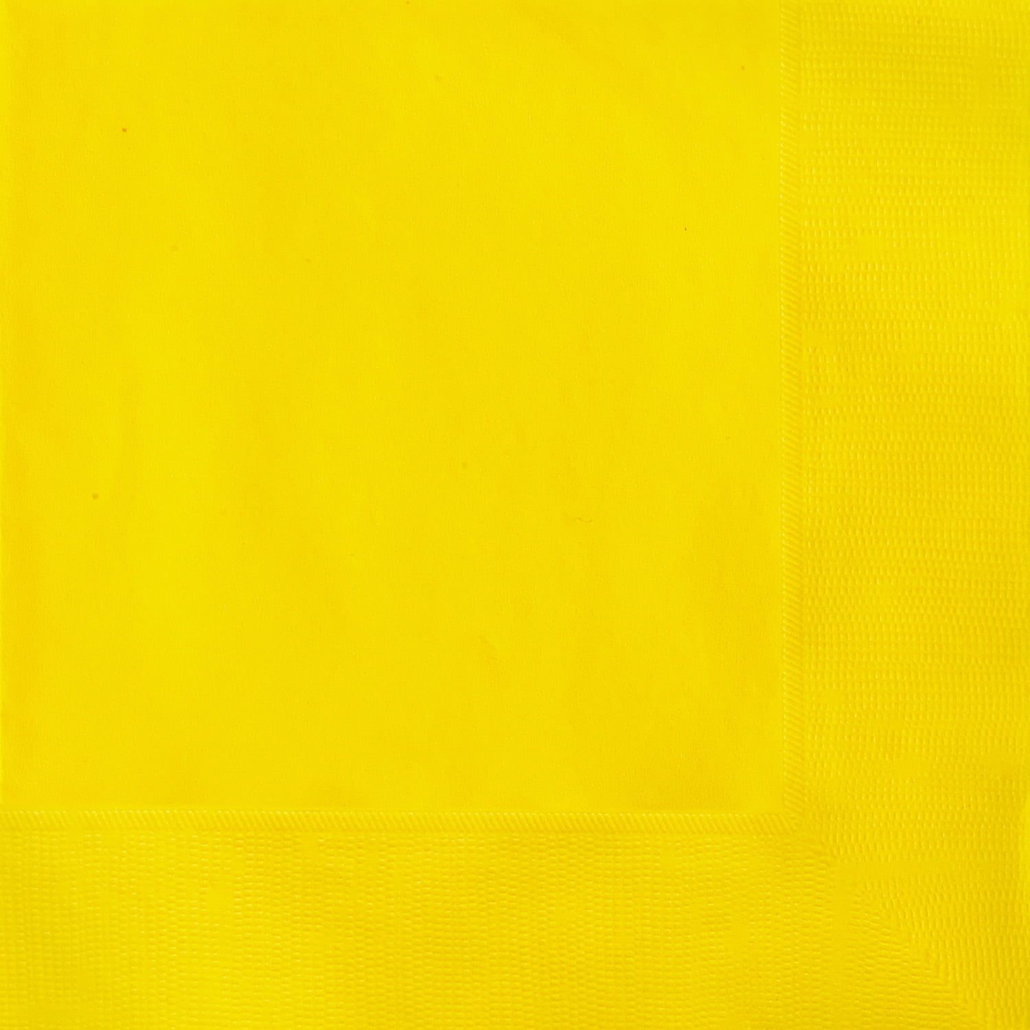 Yellow Paper Luncheon Napkins, 6.5in, 50ct