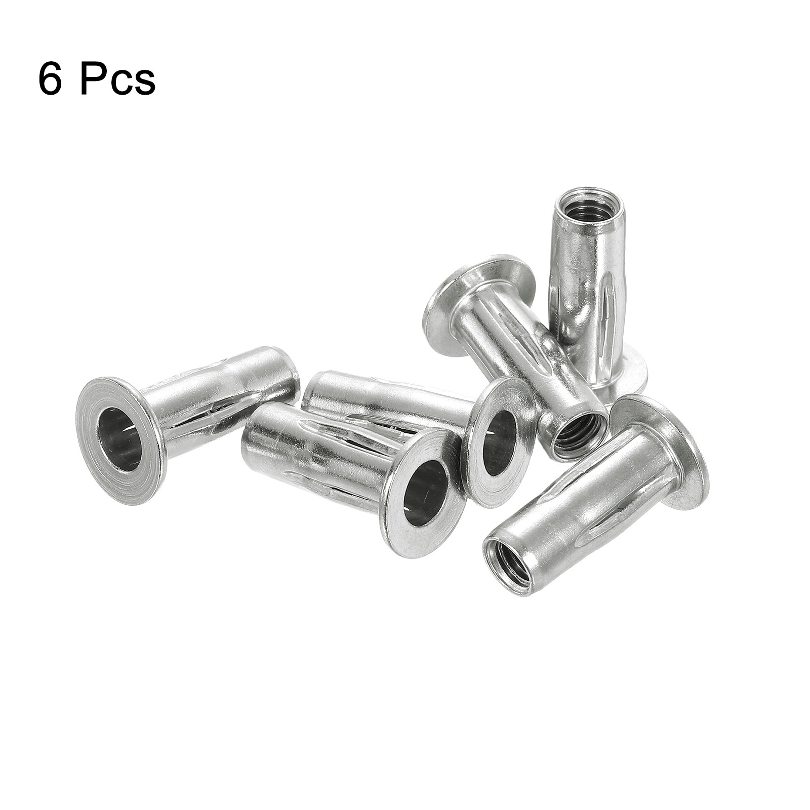 5 écrous Rivetés M8 Multi-Grip – Inserts Filetés Pré-bulbés – Carbone – Uxcell