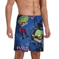 thumbnail image 2 of Invader Zim Poster Men's Short Pajama Pants Lightweight Daily Lounge Shorts Bottoms Sleepwear Cozy Soft Home Pajama Pants Shorts, 2 of 9