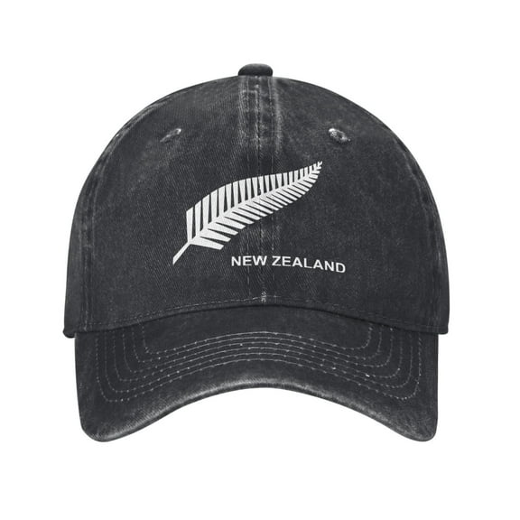 New Zealand `Silver Fern` Flag Adult Adjustable Classic Washed Casquette Cap Hat Baseball Cap For Man For Woman
