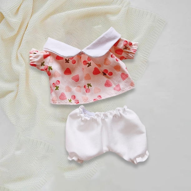 Ropa para muñecas Baoblaze de 17 cm camiseta y pantalones rosa