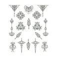 thumbnail image 2 of Fairnull Floral Feather Simple Drawing Women Nail Sticker Decal Beauty DIY Manicure Tools, 2 of 8