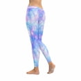 thumbnail image 2 of SUNENAT Pink Space Galaxy Star Print Stretchy Capri Leggings Skinny Yoga Pants XL, 2 of 4