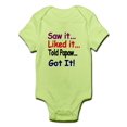 thumbnail image 1 of CafePress - Saw It, Liked It, Told Papaw, Got It! Body Suit - Baby Light Bodysuit, 1 of 1