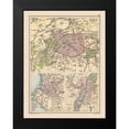 thumbnail image 2 of Bartholomew 19x24 Black Modern Framed Museum Art Print Titled - Paris Marseilles Lyons France - Bartholomew 1892, 2 of 5