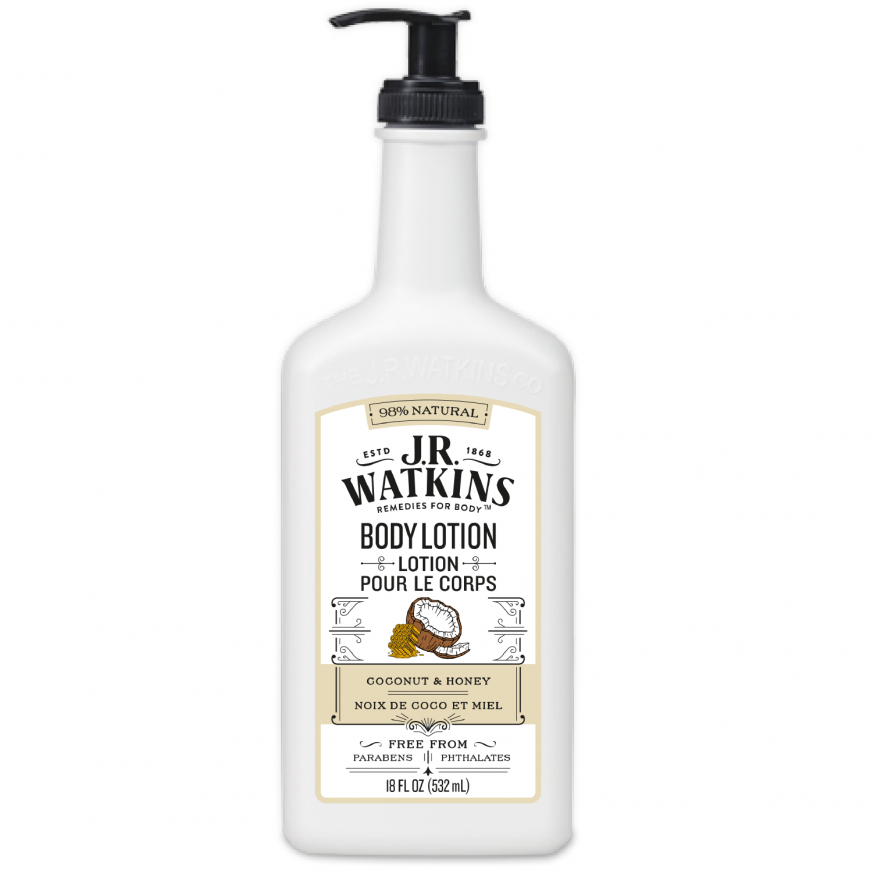J.R. Watkins Natural Daily Moisturizing Hand and Body Lotion, Coconut