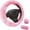 Pink, variant on 3PCS Set Fluffy steering wheel cover with Furry Handbrake Cover, Gear Shift Cover Universal 15 Inch Steering Wheels & Accessories Australian Sheepskin Wool Wheel Cover Warm Non-Slip Auto Interior