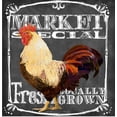 thumbnail image 2 of Art Licensing Studio 26x27 White Modern Wood Framed Museum Art Print Titled - Rooster on Chalkboard IV, 2 of 4