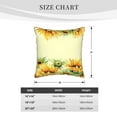 thumbnail image 4 of Kll Sunflowers Decorative Throw Pillow Covers Velvet Soft For Couch Sofa Bedroom Living Room Outdoor -20"X20", 4 of 8
