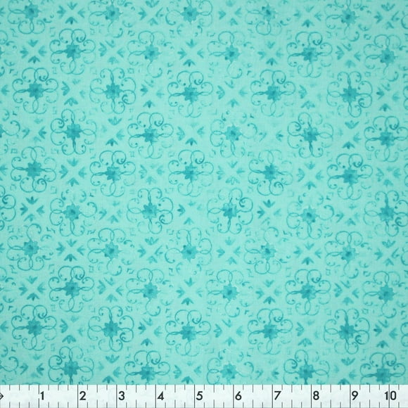 Fabric Creations Turq Karima Cotton Fabric by the Metre 109 cm (43")