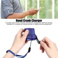 thumbnail image 4 of Portable Emergency Hand Crank Power with LED Flashlight Phone Charger Rechargeable Hand Power USB Charger for Home Outdoor Hiking Camping[Blue], 4 of 9