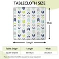 thumbnail image 2 of Stylish and Practical Boho Tablecloth, 34x34 Inch Square Floral Cover with Elastic Hem for All-Season Use Indoors Out, 2 of 6