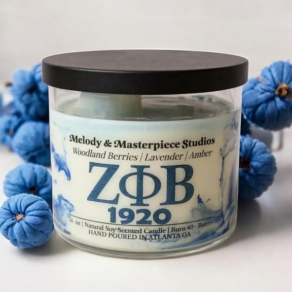 Scented Candle Jar (14.5oz) – Natural Soy Wax Candle Jar with Lid – 35 Hours Burn Time – Ideal for Backyard, Patio, Decks & Indoor - (Send Me A Z)