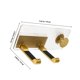 thumbnail image 2 of AURARMLET Soporte De Pared Dorado Para De Pelo Con Bordes Suaves Y Para Uso En, 2 of 8