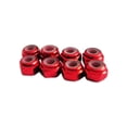 thumbnail image 1 of Tuerca de seguridad de nailon Vogacara 8 piezas M3 Aleación de aluminio Rojo, 1 of 6