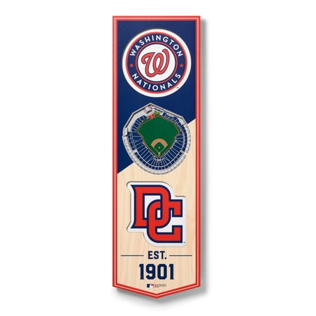 Washington Nationals 6'' x 19'' 3D StadiumView Banner