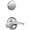 Chrome, variant on Schlage F94MER716LH Merano Left Handed One-Sided Dummy Interior Pack - Bronze