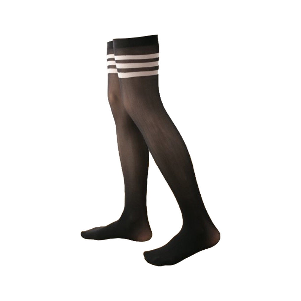Pair 52 cm Overknee Thigh High Socks JK Elasticity Non Slip Long