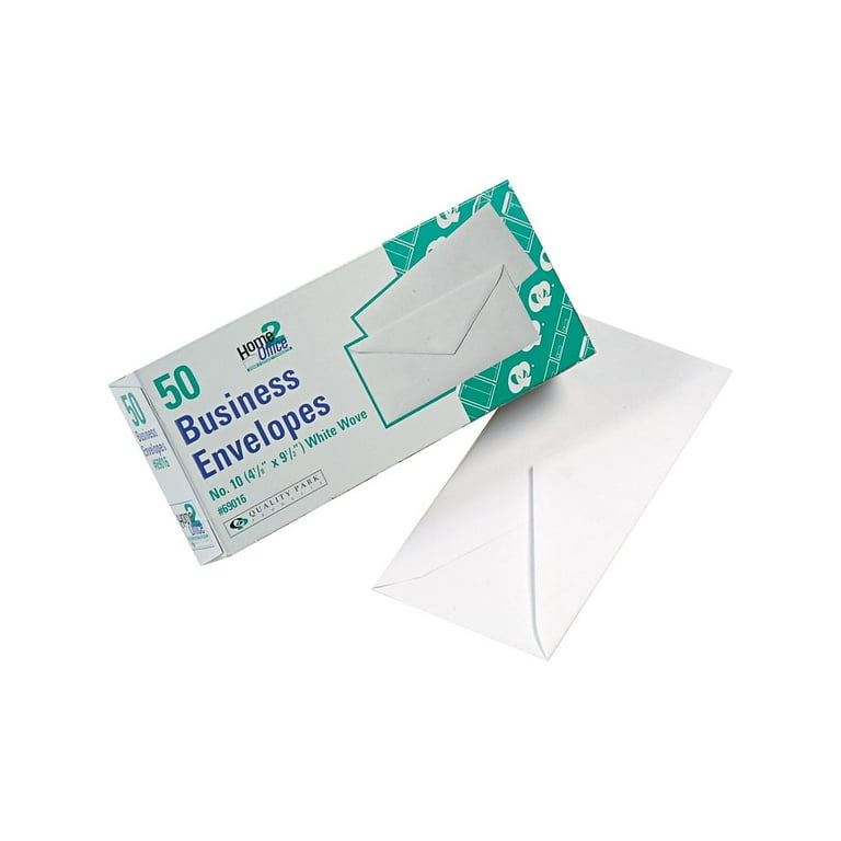 Security Tint Window Envelope, #10, Bankers Flap, Gummed Closure, 4.13 x 9.5, White, 500/Box