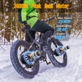 thumbnail image 3 of Dual Motors AWD 3000W Electric Bike for Adult 26'', UL2849 48V 60AH Removable Battery E-mountain bike 4.0 Fat Tire up to 35MPH&200Miles Long Range Off-road Ebike Beach Dual Hydraulic&Brakes E-Bicycle, 3 of 15