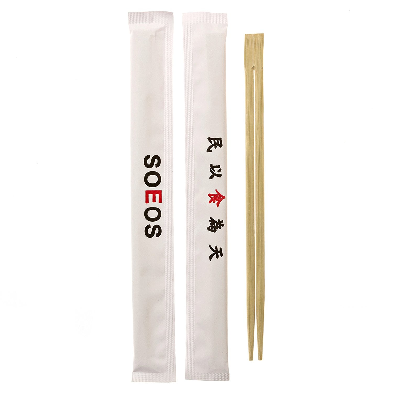 SOEOS Premium Disposable Bamboo Chopsticks (50 sets), Japanese