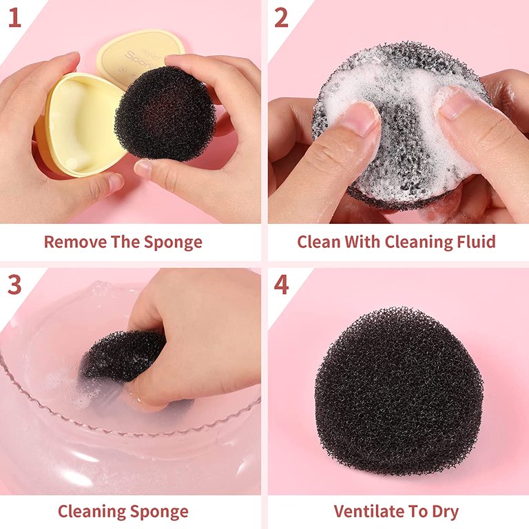 Docolor Makeup Brushes Cleaner Set, Solid Soap Cleanser with Color Removal  Sponge, Brush Cleaning Mat for Makeup Brushes Cleaner Easy to Clean