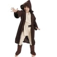 thumbnail image 2 of Disfraz de cosplay para niños - Traje Jedi de Star Wars para fiesta de Halloween y actuación escénica, 2 of 4
