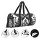 thumbnail image 3 of Balery Artistic Black White Peacocks Bolsa de Gimnasio para Mujeres y Hombres, Bolsa de Viaje Impermeable, Bolsa de Fin de Semana con Compartimento para Zapatos y Bolsillo Húmedo, 3 of 6