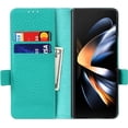 thumbnail image 5 of Compatible with Samsung Galaxy Z Fold 4 Wallet Case,Galaxy Z Fold 4 Case with S Pen Holder,Z Fold 4 5G Case with Card Slots Holder,Genuine Leather Flip Cover Case for Galaxy Z Fold4 (Green), 5 of 14