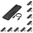 thumbnail image 1 of Injueey Estuche SSD M2 Instalación sin herramientas Adaptador NVME de protocolo dual M.2 a USB NGFF 10 Gbps CC 10Conjunto, 1 of 6