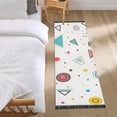 thumbnail image 3 of Yayeee Hallway Runner Rug 2'x6' Non Slip Machine Washable with Rubber Backing, Red Simple Shapes, 3 of 8