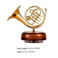 thumbnail image 2 of 1pc Tuba Shaped Creative Rotating Musical Box Desktop Decorative Melody Box, 2 of 7