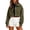 Q35 Army Green, variant on Mifsaly Cropped Jacket Women Corduroy Zip Up Lapel Collar Lightweight Shacket Fall Winter Trendy Casual Daily Outerwear Yellow,S