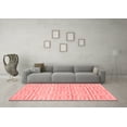 thumbnail image 3 of Ahgly Company Indoor Square Abstract Red Contemporary Area Rugs, 5' Square, 3 of 4