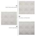 thumbnail image 2 of 12 Pcs Panneaux Acoustiques en Forme de Pyramide Panneaux d'Insonorisation pour Traitement Acoustique, 2 of 7