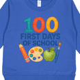 thumbnail image 3 of Inktastic 100 First Days of School Colorful Art Palette Toddler Sweatshirt, 3 of 4