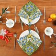 thumbnail image 4 of GZHJMY Italian Majolica Cloth Napkins 20 Inch Washable Napkinf or Dinner Table Decorative Home Dinner Restaurant Parties Set of 4 Washcloths, 4 of 7